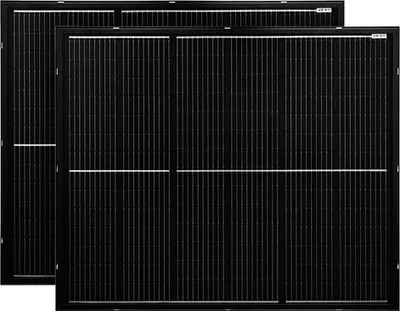 Produktbild von Offgridtec® Balkon - Solarmodulset 24V 2x 200W mit dünnem Alu-Rahmen und Metall-Kabelbinder