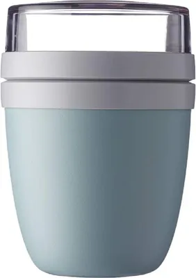 Produktbild von Mepal - Lunchpot Ellipse - Nordic Green – 500 ml praktischer Müslibecher, Joghurtbecher, To go Becher – Geeignet für Tiefkühler, Mikrowelle und Spülmaschine, 700 ml