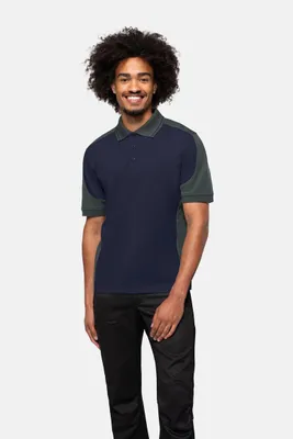 Zdjęcie produktu dla HAKRO MIKRALINAR® Polo Contrast, kolor: szary/antracyt, rozmiar M