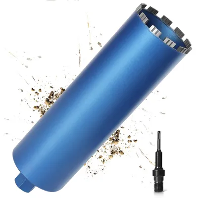 Produktbild von L460mm Ø162mm Diamantbohrkrone, 1 1/4" Kernbohrer mit SDS Plus für Kernbohrgerät, 10mm Bohrkrone, Nass-/Trocken Kernlochbohrer für Beton/Mauerwerk