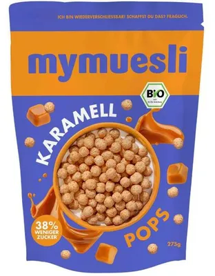 Produktbild von mymuesli Pops Karamell 275g
