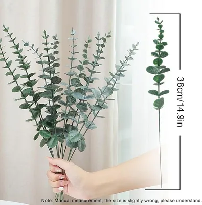 Künstliche Eukalyptuszweige für Blumenarrangements und Dekoration - 26 Stück
