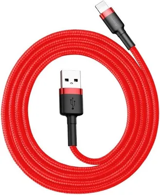 Produktbild von Baseus CALKLF-R09 Blitzkabel 3 m Rot