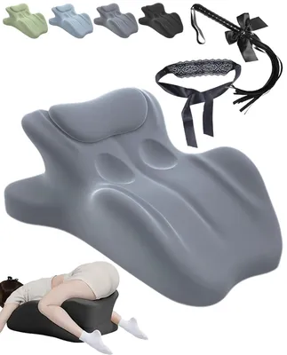 Immagine prodotto di Cuscini ergonomici per l'intimità - Cuscinetto a cuneo multifunzionale, grigio