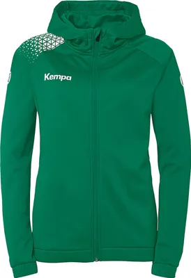 Immagine prodotto di Kempa Ambition 28 giacca con cappuccio donna - laguna/bianco, taglia:L
