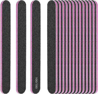 Produktbild von Professionelle Doppelseitige Nagelfeilen Set 15 Stück 100/180