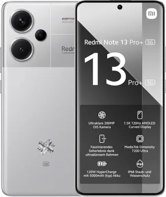 Produktbild von Xiaomi Redmi Note 13 Pro+ 5G 512GB Mystic Silver