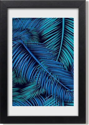 Produktbild von Bild 20x30 MDF-Rahmen, Wandkunst Blätter der Palme