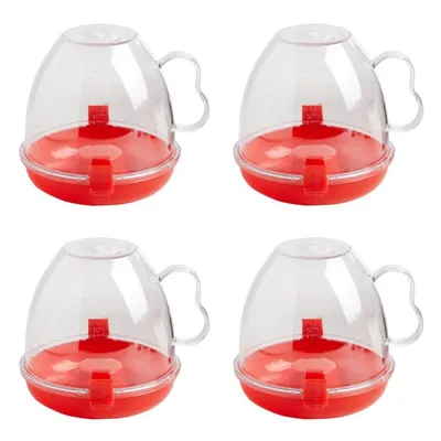 Produktbild von 4er Set Mikrowellen Popcornmaker Popcornbereiter 17 x 15,5 x 15 cm Popcornmaschine Popcorn Maker Schüssel ohne Öl