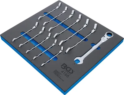 Obrázek produktu pro BGS technic Tool Tray 2/3: Ratchet Combination Wrench Set, 1,88 kg
