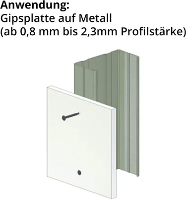 Obrázok produktu pre Skrutky do sadrokartónu s vŕtacou korunkou 3,5x35 mm, 1000 ks