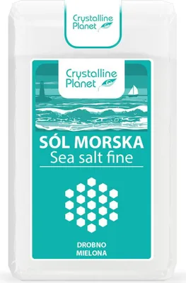 SÓL MORSKA DROBNO MIELONA 600 g - CRYSTALLINE PLANET