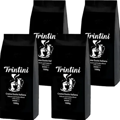 Produktbild von Trintini Crema Gusto Italiana Kaffeebohnen 4x1000g