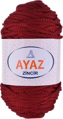 Produktbild von 500g Strickgarn ZINCIR Strickwolle Häkelgarn Makramegarn, Farbwahl, Farbe:2175 karminrot