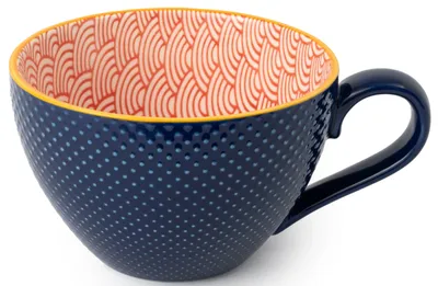Immagine prodotto di Tazza in Vetroceramica, colore blu e rosso