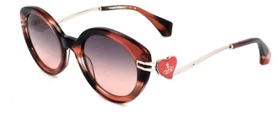 Produktbild von Vivienne Westwood VW5060 Gloss orange horn 53/23/140 Damen Sonnenbrillen
