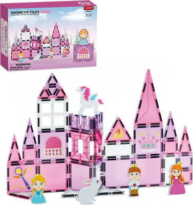 Obrázok produktu pre Magnetická stavebnica Princes 37ks - Magnetic Tiles