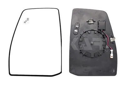 Produktbild von ALKAR Spiegelglas Außenspiegel Links für FORD Transit Custom V362 Kastenwagen (FY, FZ) Beheizbar Konvex 6431832