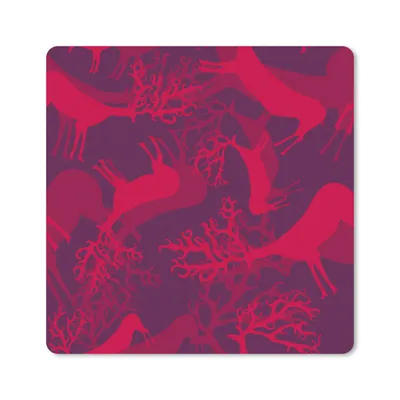 Produktbild von MuchoWow® Mauspad Mousepad Hirsche - Muster - Farben 20x20 cm - Mousepads - Maus Mat - Pad - Mausunterlage - Desk Mat - Bureauartikeln