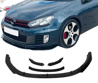 Produktbild von Frontstoßstange Lippe, Sportliches Aussehen, Einfache Installation, schwarz
