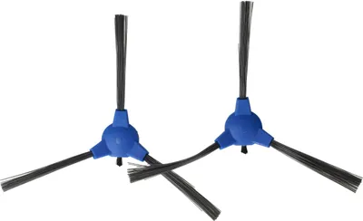 Produktbild von vhbw 2x Seitenbürste kompatibel mit Proscenic Proscenic 850t, 850 Saugroboter - Reinigungsbürsten Set, schwarz / blau