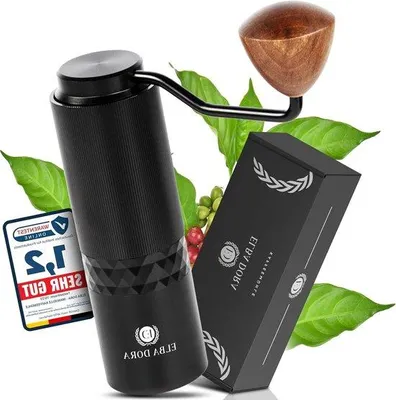 Produktbild von Schwarze Kaffeemühle mit Keramikschijven manuell 166 cm