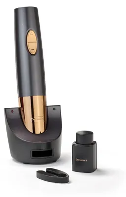 Produktbild von Cuisinart CWO50E, Elektrischer Korkenzieher, Schwarz, Roségold, 55 mm, 55 mm, 280 mm, 510 g