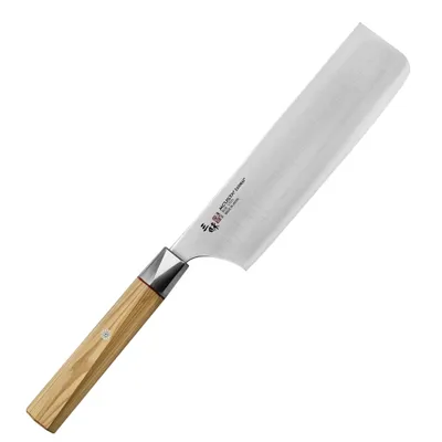 Imagen del producto de Cuchillo Nakiri Mcusta Zanmai, acero Aogami, 16,5 cm, modelo ZBX5008B