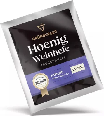 Zdjęcie produktu dla Grünberger drożdże do miodu pitnego Drożdże suszone do 10-50 l miodu pitnego Drożdże do miodu pitnego Grunberger