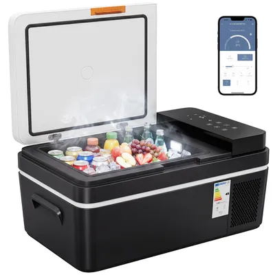 Produktbild von Outsunny Kompressor Kühlbox 20L -20℃-20℃ Elektrische Kühlbox mit APP-Steuerung