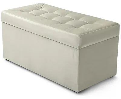 Obrázek produktu pro MG Design, stříbrný podsedák s úložným prostorem, 45x90 cm - objem úložného prostoru 100 litrů, nosnost až 300 kg, ihned k použití, snadno se udržuje, vhodný do obývacího pokoje i chodby