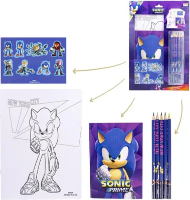 Image de CERDÀ - Zestaw stacji graficznych Sonic Prime - Akcesorium do kolorowania