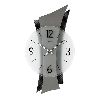 Image de Horloge murale à quartz AMS, mouvement à quartz, 23x43x6cm, 9400