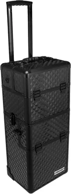 Produktbild von 2 Rad Beauty Trolley 60 Liter Salontrolley Friseurkoffer komplett schwarz