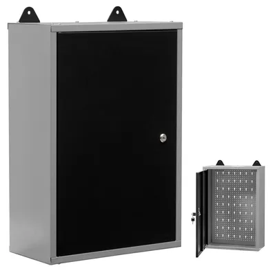 Zdjęcie produktu dla Szafka metalowa - 60 x 40 x 20 cm - Z półkami - Z zamkiem - Szafka narzędziowa