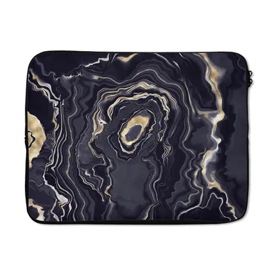 Produktbild von MuchoWow® Laptop Hülle 15 Zoll Marmor - Geode - Achat - Gold Laptoptasche - Laptoptasche - Sleeve - Rundum-Schutz
