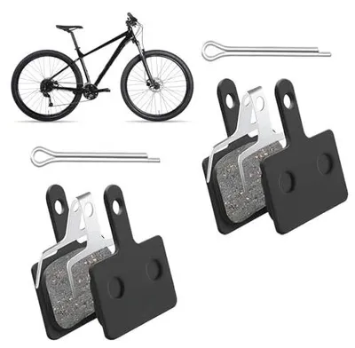 Zdjęcie produktu dla Klocki hamulcowe rowerowe mtb półmetaliczne 2 pary shimano tektro