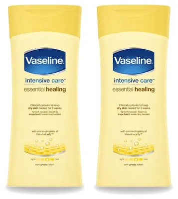 Produktbild von 2 x Vaseline Essential Healing Bodylotion - Nährend & Pflegend - 200 ml - Vorteilspackung - 2 Stücke