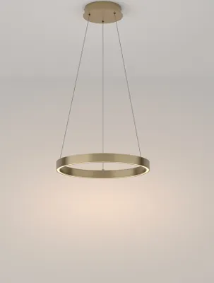Zdjęcie produktu dla Lampa wisząca LED, mosiądz, aluminium, wys. 120 cm