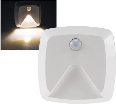 Produktbild von LED Treppenlicht mit Bewegungsmelder Batteriebetrieb 3x AAA warmweiß