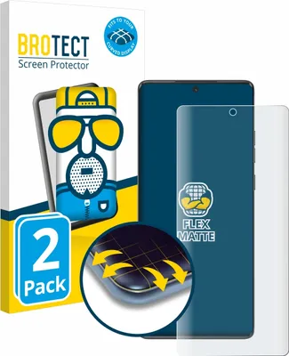 Produktbild von 2x BROTECT Fullscreen Schutzfolie für Motorola Moto G85 Displayschutz Folie Fullcover Matt Entspiegelungsfolie