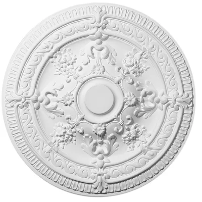 Produktbild von Decosa Rosette Elena, weiß, Ø 62,5 cm - 2 Stück