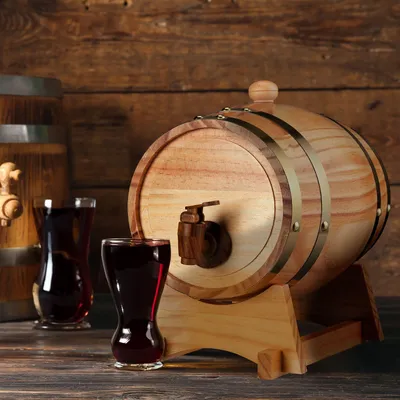 Produktbild von Whiskyfass mit Zapfhahn, 2,2 l Fassungsvermögen
