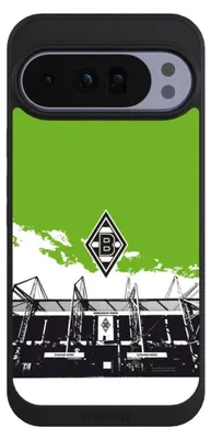 Produktbild von NIVOCASE Handyhülle für Google Pixel 10 Pro XL Hülle NIVOpure Case Schwarz Borussia Mönchengladbach Fanartikel Stadion