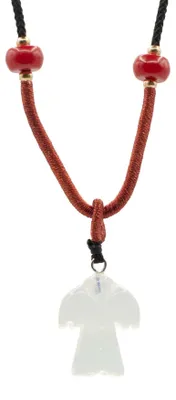 Imagen del producto de Collar de cuerda con colgante de piedra preciosa - Ángel de Opalita