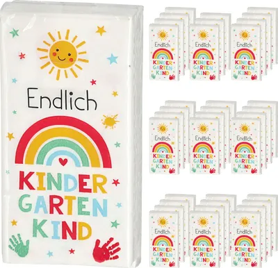 Produktbild von Taschentücher 'Kindergarten' 36x10er Pack Display 5x11x2cm Papier 3lagig Papiertaschentücher Tempo