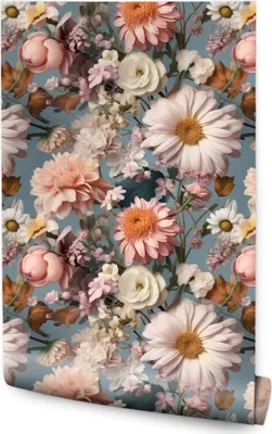 Produktbild von Muralo Vlies Tapete Bunte BLUMEN Blätter Pflanzen Natur 3D Effekt Wandtapete Wanddeko