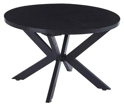 Produktbild von HOME DELUXE Esstisch Rund Ausziehbar AVENTURA inkl. Sternfuß - 120 x 120 cm Dark Oak |Küchentisch, Esszimmer, Esszimmertisch
