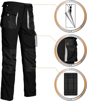 Produktbild von Arbeitskleidung RAW-POL FORECO-T BJS schwarz Bundhose 50