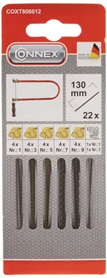 Produktbild von CONNEX Laubsägeblatt Holz/Metall TAIFUN, 22 Stück, COXT806012
